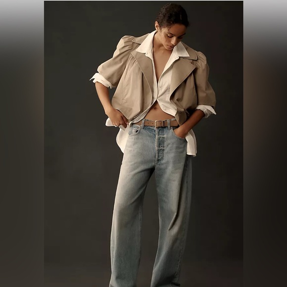 Anthropologie Cropped Swing Babydoll Swing Jacket Size Small - Picture 2 of 4